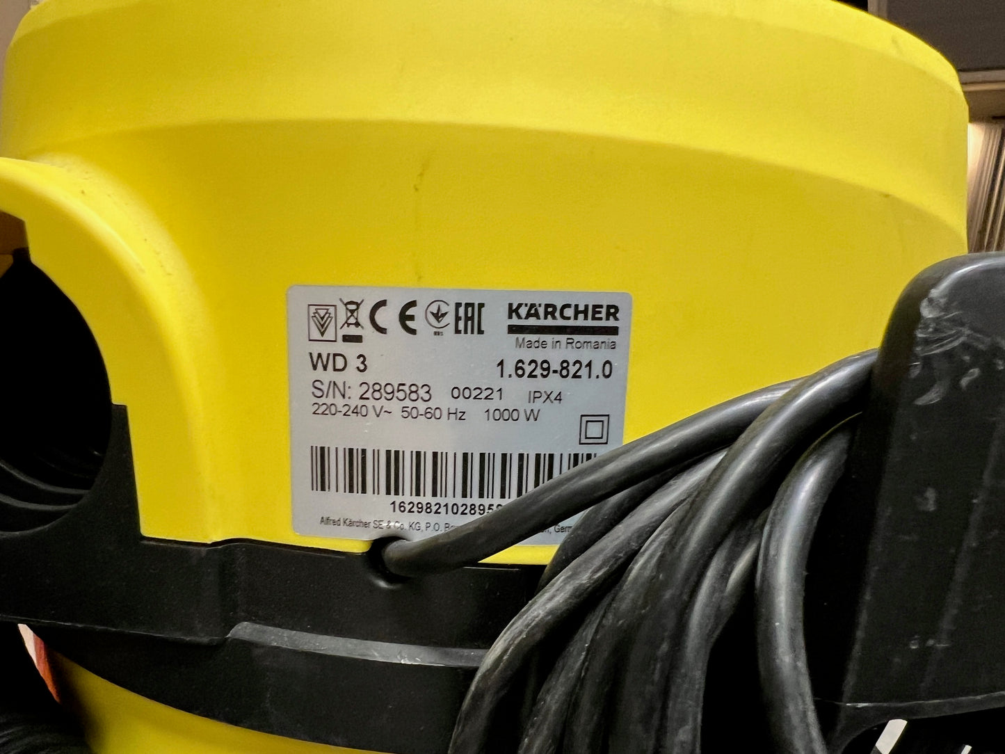 Aspiratore karcher WD3