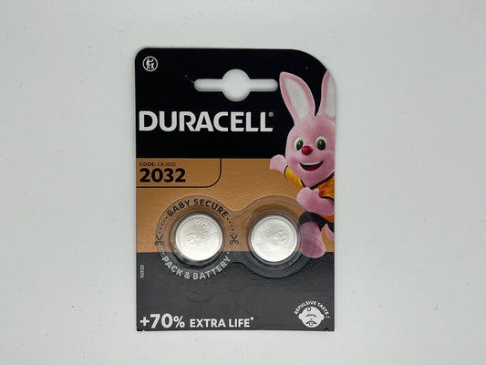 2 X DURACELL CR2032 BATTERIA A BOTTONE